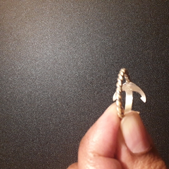 Seed & Sage Genuine Sterling Silver Anchor Ring - Size 9 - Picture 3 of 10